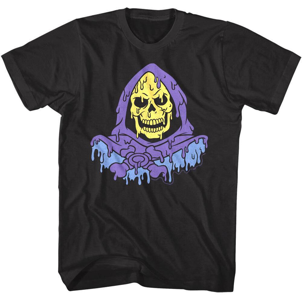 Masters of the Universe Melting Skeletor Men s T-Shirt Evil Overlord He-Man Gray Unisex T-Shirt XXL