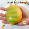 Kreatives Simulations-Farbwechsel-Mango-Quetschspielzeug Dosenform Flüssige Mango Temperaturwechselndes Dekompressionsspielzeug Geschenk