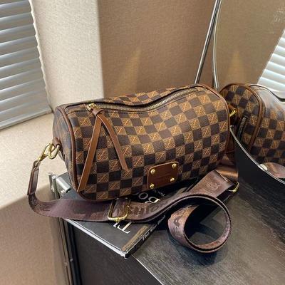 Bag Women'S Plaid Broadband Shoulder Crossbody Bag Premium Textured Women'S Pillow Bag