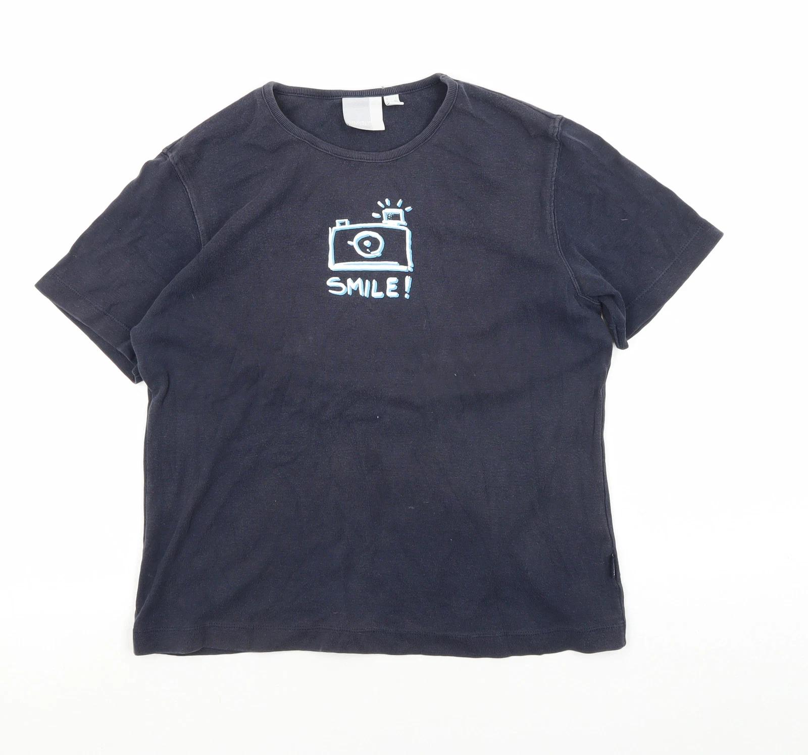 

Esprit Unisex Black XL Basic T-Shirt 2XL