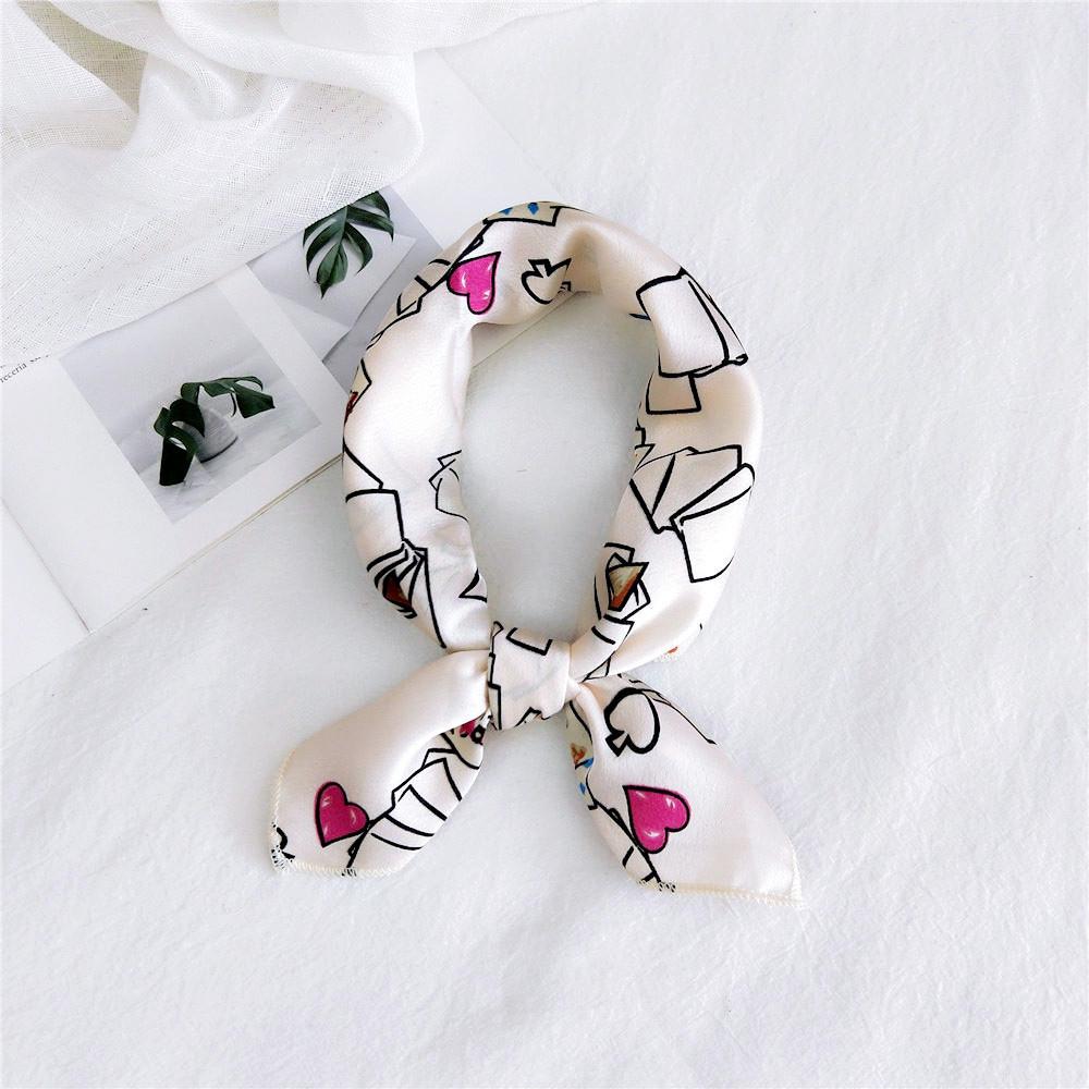 50 Seiden-Carrés: Vielseitige Frühlings-/Sommer-Halstücher für Damen - Koreanischer Stil