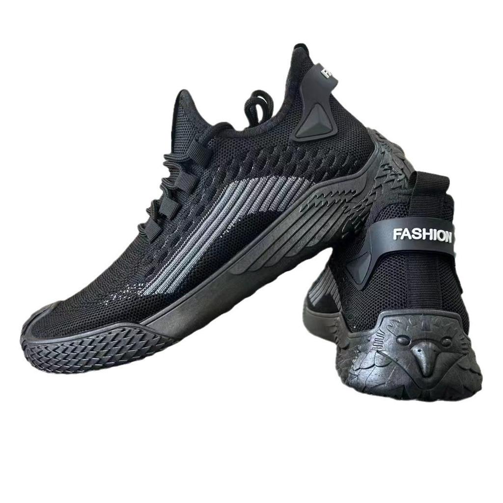 Sommer Neue Flyknit Mesh Schuhe Atmungsaktiv Leichter Laufschuh Lässige Mesh-Oberflächenschuhe Dünne Modeschuhe