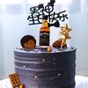 Godlike Dad Birthday Cake Decor: Mini Liquor Bottle Figurine and Plastic Drink Companion Accessories