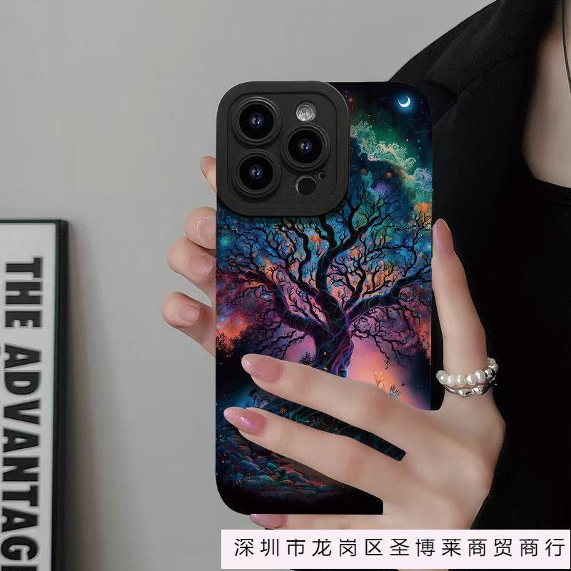 Magic Tree Is Suitable for Iphone16pro Mobile Phone Case Apple 15 Anti-drop 1413promax New 12x