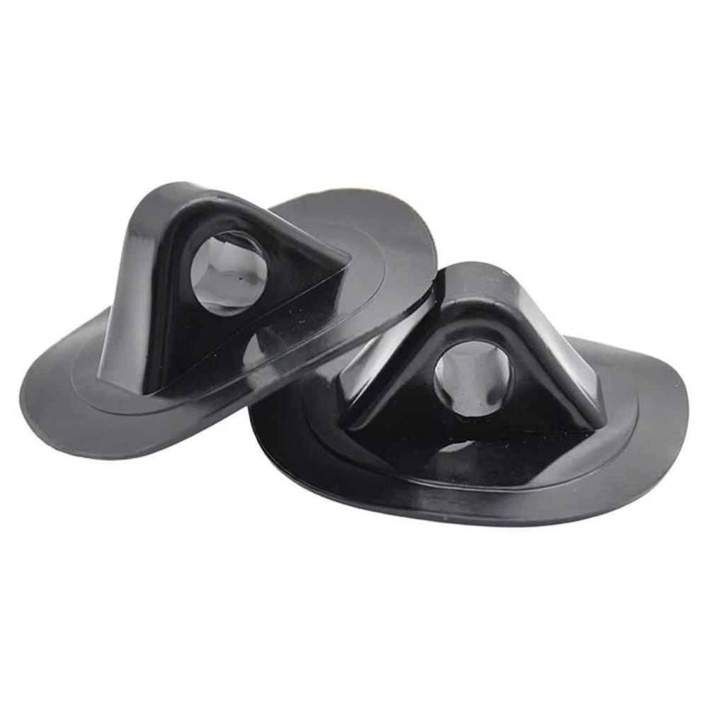 2Pcs PVC Inflatable Boat Safety Rope Buckle Black Awning Buckle Boat Safe Drag Rope Hook Anchor Rope Buckle