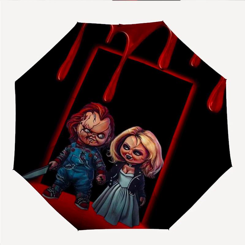 Chucky Fashionable Automatic Opening/Closing Folding Umbrella. Portable and Foldable, Ideal for Gift, Travel, and Daily Use.