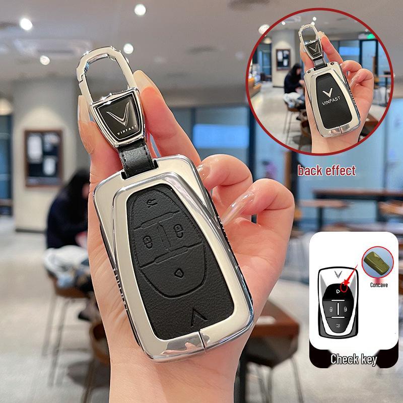 Étui à clés VF8 Haut de gamme pour VINFAST: Coque Protectrice V3 avec Boucle