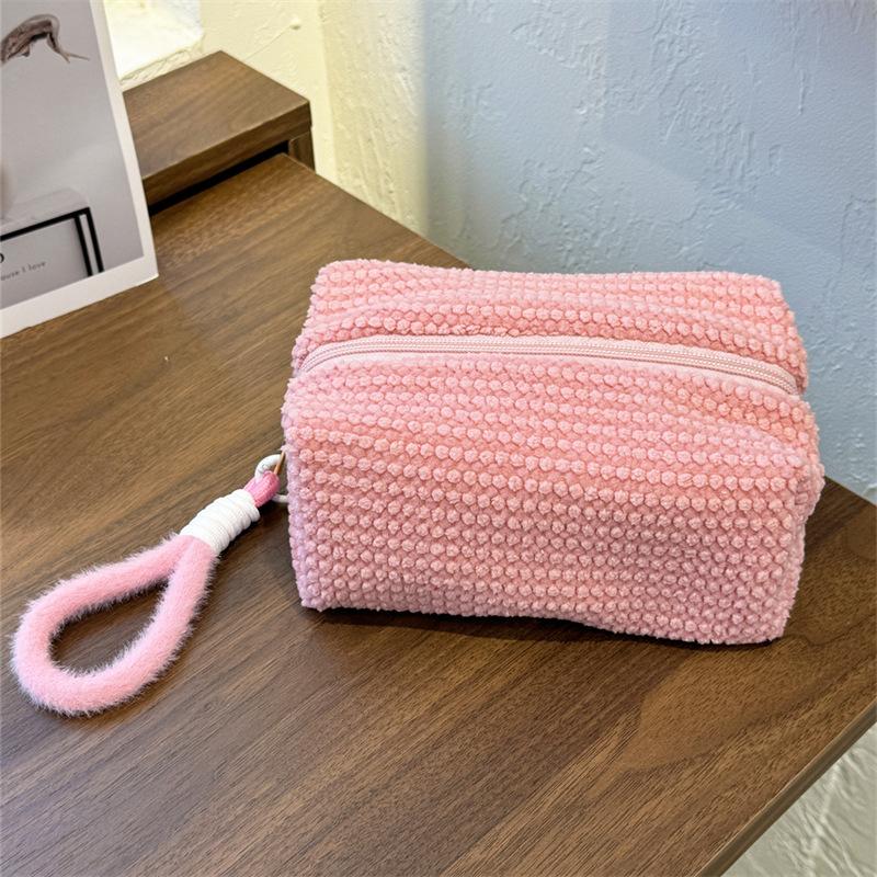 Makeup Bags with Handle Soft Travel Cosmetic Storage Bag Portable Organizer Pencil Case Cute Clutch Pouch 2025 New Gift
