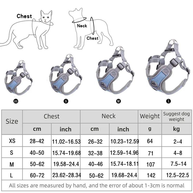 Adjustable Reflective Dog Harness Vest - Mesh Chest Strap for Small  Dogs and Cats - Comfortable Pet Accessories