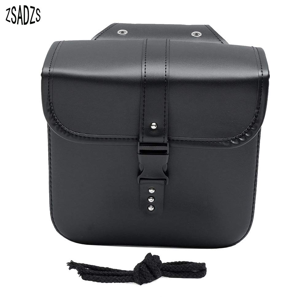 ZSADZS Motorcycle Waterproof Side Set of Tool Touring Saddlebags Bags, 2, Black, Bags, Bags, (Black)