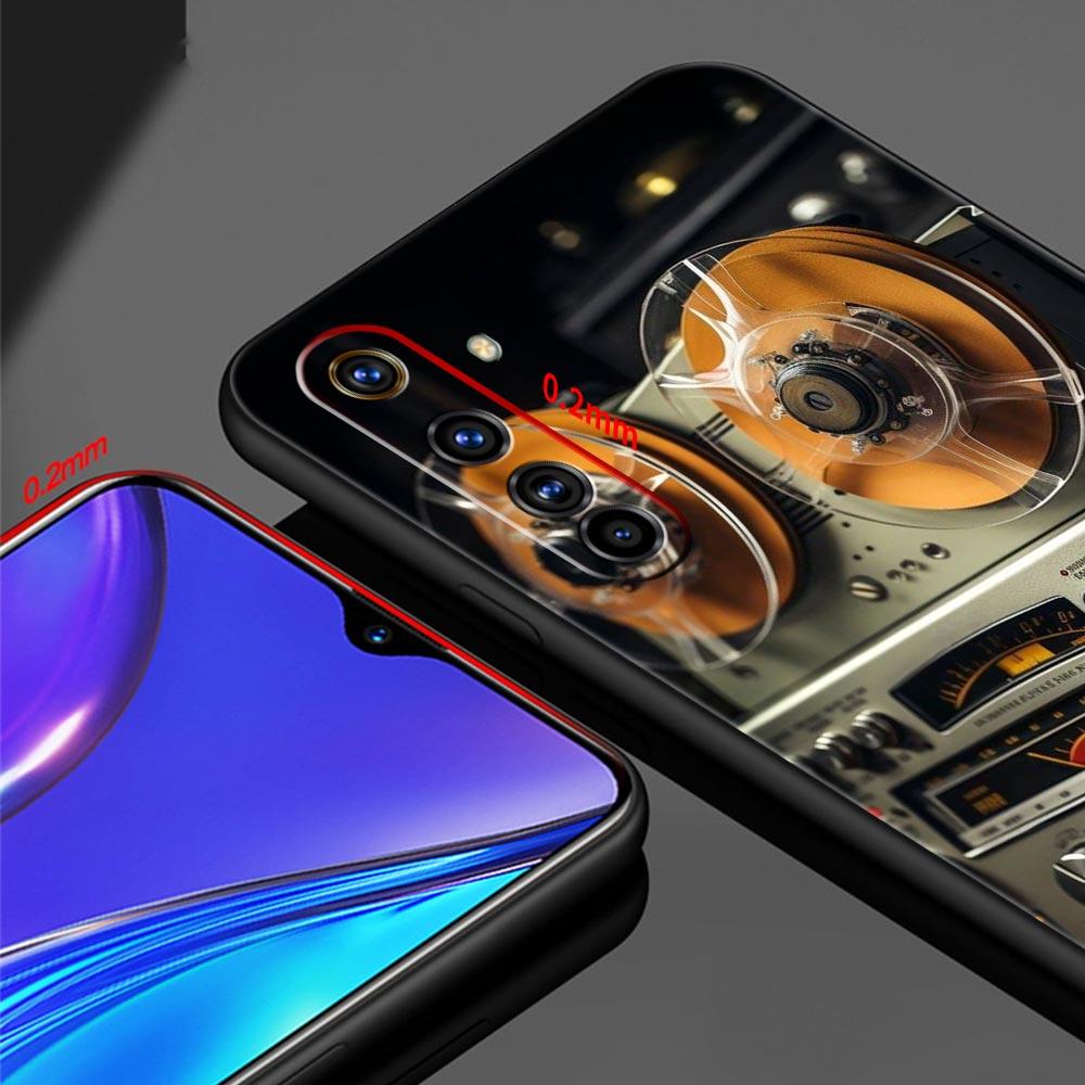 Retro Recording Device Soft TPU For Realme 13 12 11 10 9 Pro Plus GT3 GT2 C21 C25 C35 C53 C55 C67 Pro 5G Phone Case Cover Fundas
