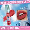 MLSMILE Non-stick Cup Waterproof Lip Glaze Small Blue Bottle Liquid Lipstick 6 Colors Moisturizing and Moisturizing Fine Glitter Lip Gloss