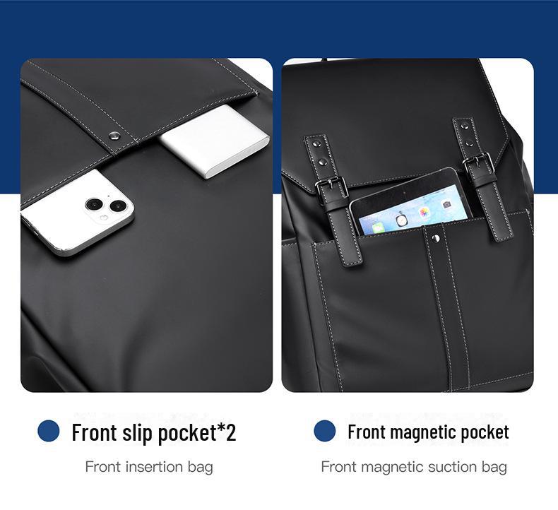 Men's Casual High-Capacity Backpack - College Style Laptop Bag for Men and Women