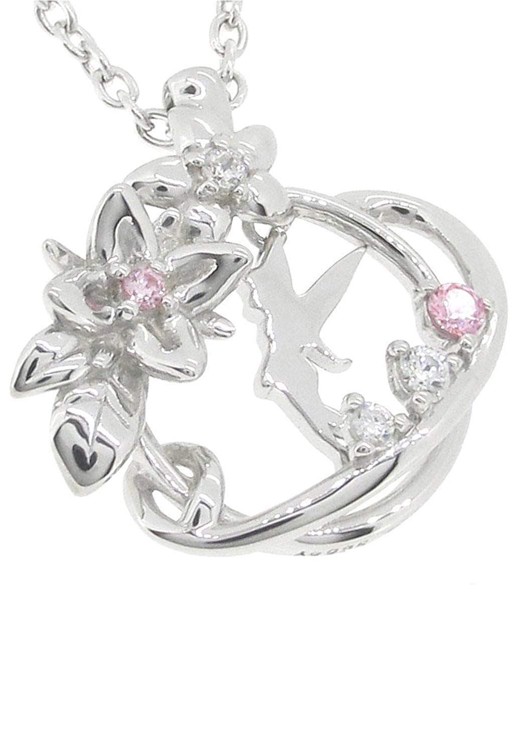 

Disney Flower and Tinkerbell 1 Silver 925 Necklace for Women Official Character [Disney] [Special Edition]