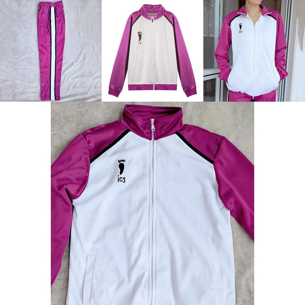 Stylish And Comfortable Haikyuu Cosplay Shiratorizawa Gakuen Koukou Sportswear Uniform Set