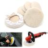 6pcs 7-inch Buffing Pads Car Bonnet Buffing Waxing Pad Kit Buffer Polishing Polisher Pad Wool Buffering Pads for Drill Body Buffing & Polishing Pads