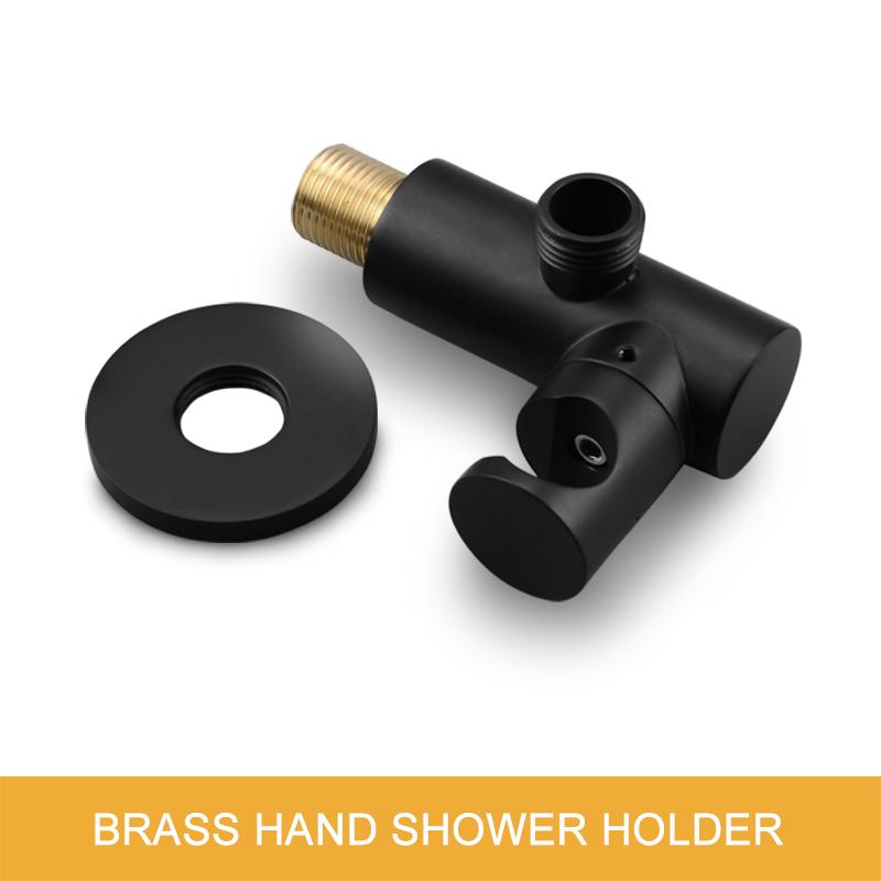 Matte Black Shower Faucet Set Concealed