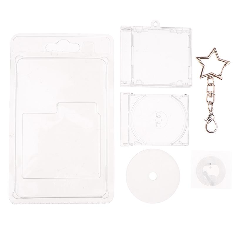 1Set Mini Nfc Functional Cd Disc Case Key Chain Peripheral Commemorative Album Key Holder For Diy Backpack Pendant
