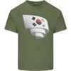 Curled South Korea Flag Korean Day Football Unisexs Light Cotton TShirt