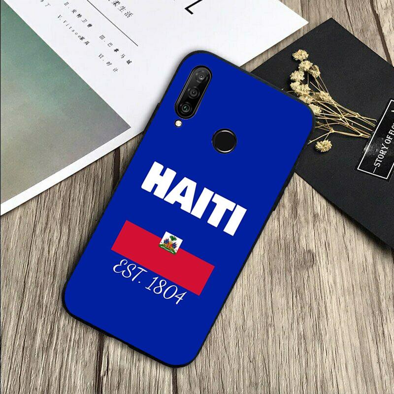 Vintage Haiti Haitian Flag For Huawei Nova 12s 12i 11i 7i 8i Y73 Y70 Y90 Y60 Y72 Y61 Y91 9 10 SE P30 Pro P40 Lite Case
