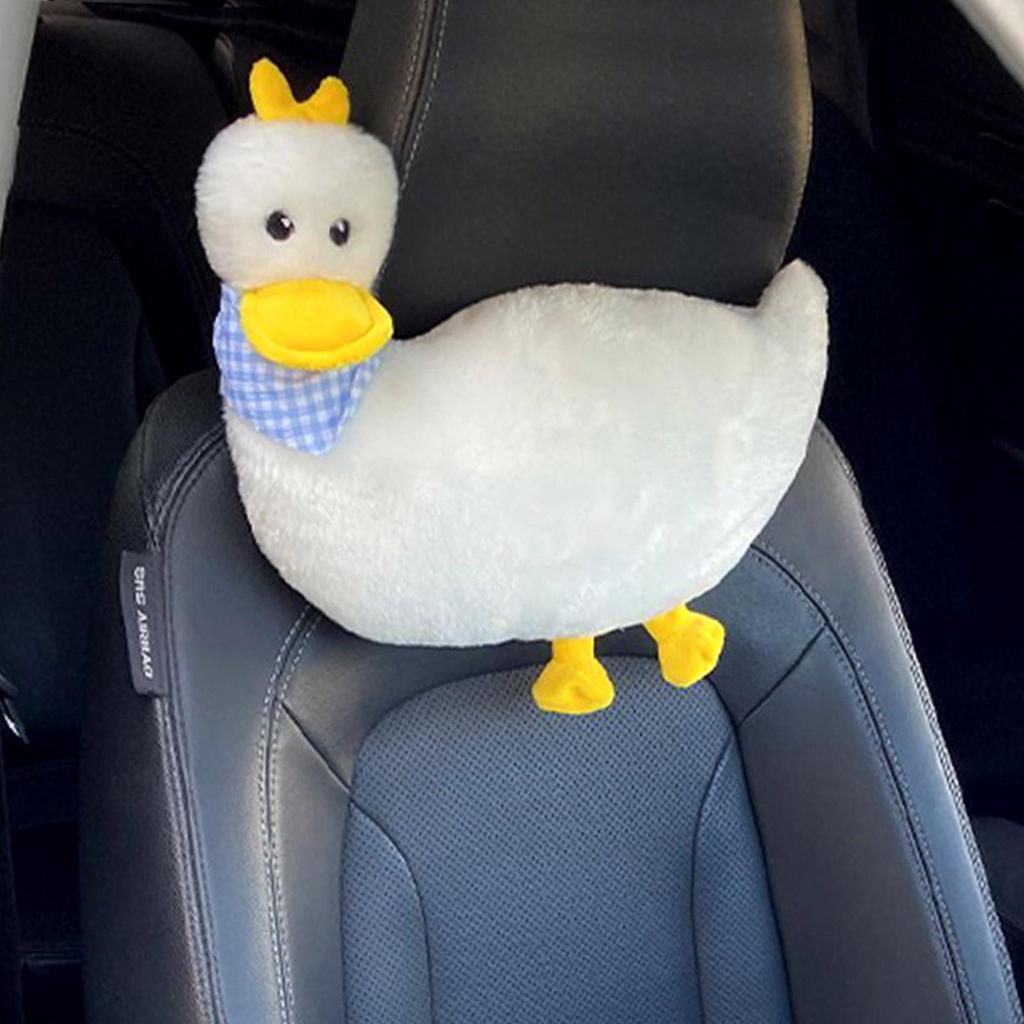Almohada de Felpa con Forma de Corazón para Reposacabezas de Coche Almohada de Amor para el Cuello Almohada para Respaldo de Asiento Cojín de Coche Accesorios de Soporte Decoración Lumbar