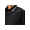 Puma Solid Color Casual Straight Fit Polo Shirt Men tops Black 627601-01