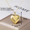 12 Zodiac Signs  Openable Photo Frame Heart Locket Necklace for Women Gold Plated Astrology Horoscope Photo Pendant Jewelry Gift
