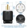 Industrial NEMA 5 15P Male Plug for Secure Electrical Connection 125V 15A Grounding Featuring Wiring Chamber
