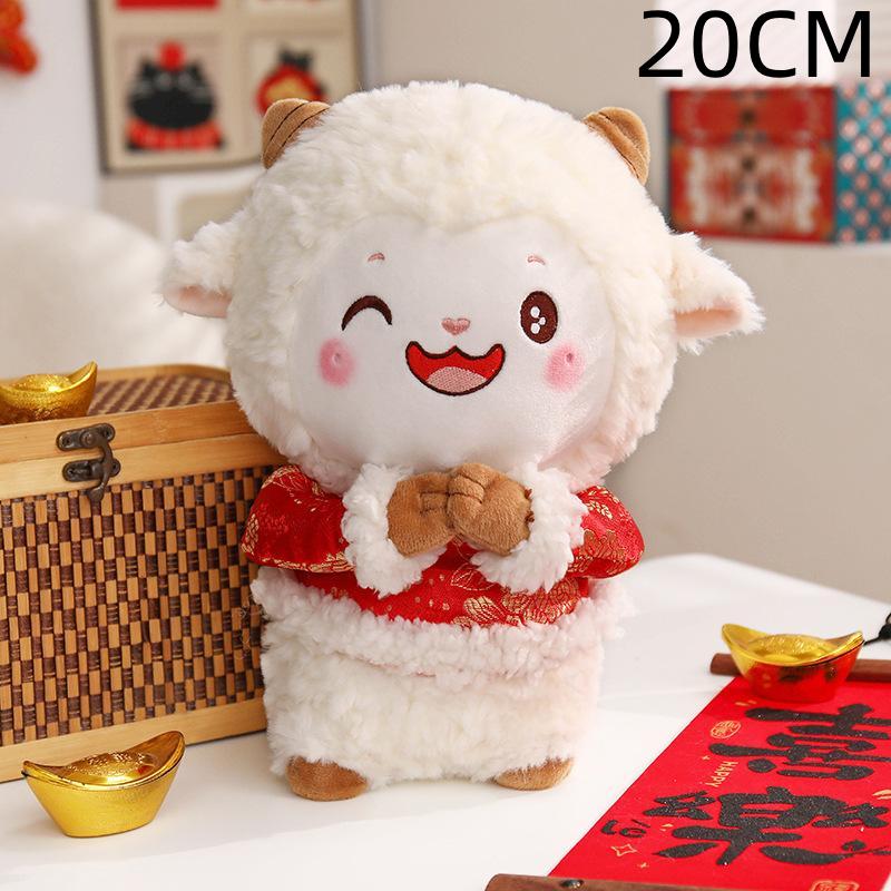 Goat Ornament 2027 Goat Year Gifts Soft Sheep Ornament Chinese New Year Party Favors Gifts Shreep Year Mascot Gift