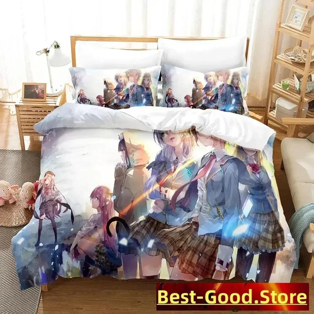 Heaven Burns Red Anime Printed Bed Set Duvet Cover Pillowcase Bedding Set Bed Linen Sheet Quilt Cover Full Queen King Size