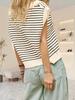 Women's V Neck Cap Sleeve Knit Sweater Vest Summer Sleeveless Pullover Top