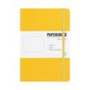 PAPERIDEAS A5 Hardcover Notebook with Elastic Band Lemon (Dotted, Yellow)