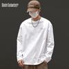 Men's 100% Cotton Long Sleeve Crew Neck T-Shirt