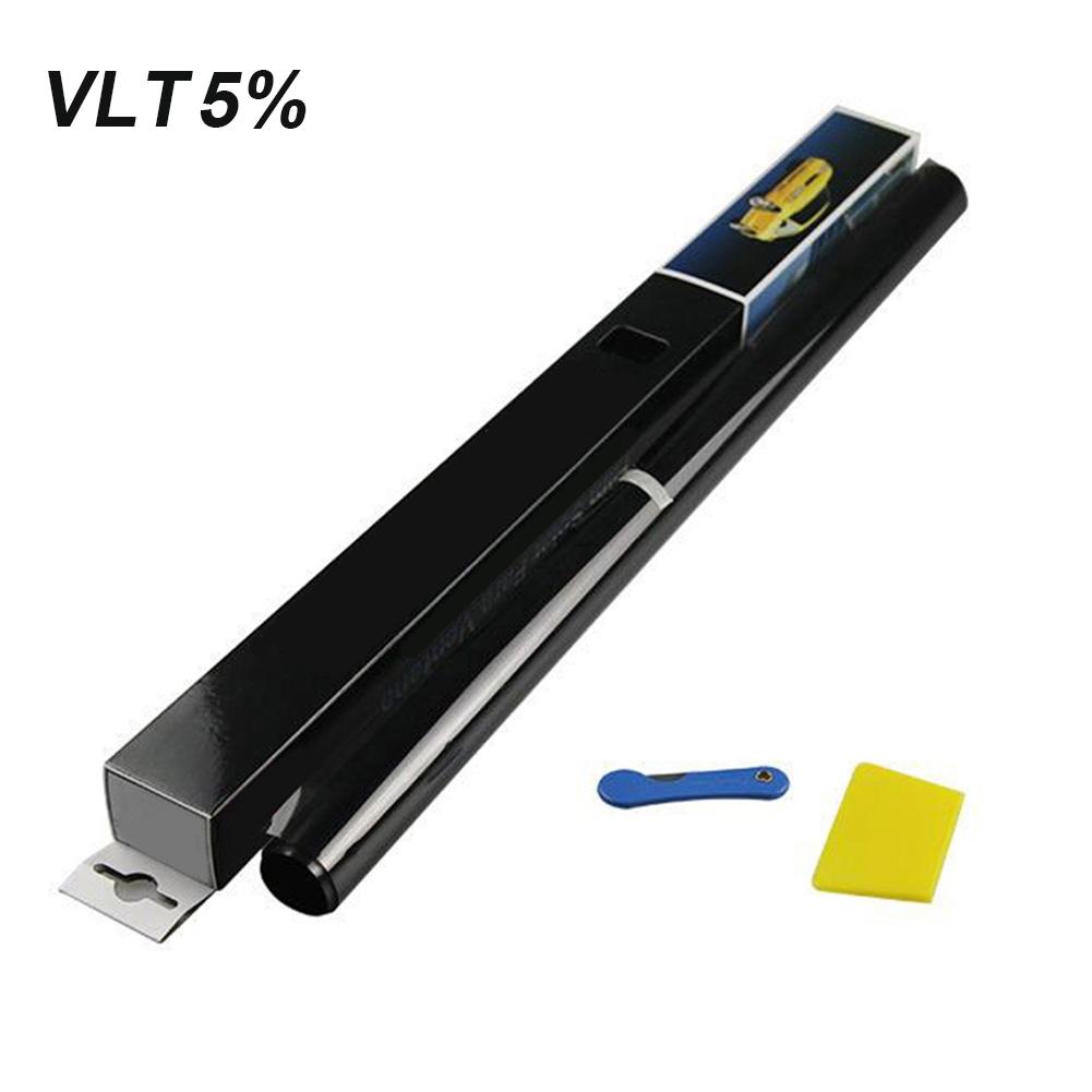 300X50CM Tinted Film Black Car Glass High Quality New