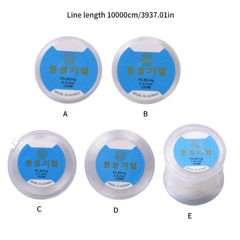 Roll 100M Clear Elastic Crystals Thread for Jewelry Making Beading Bracelet Necklace Crafting