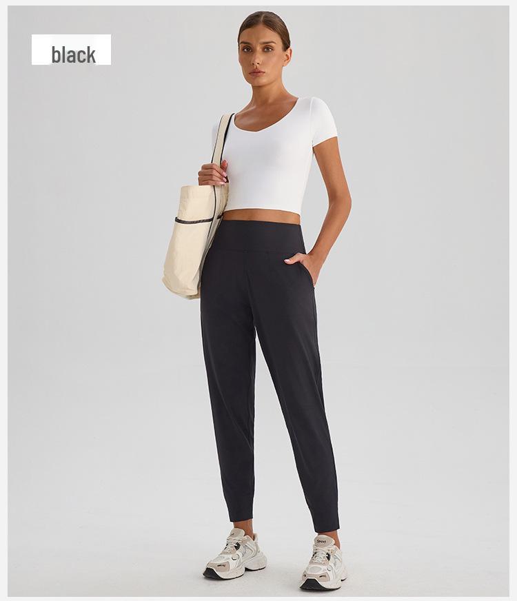 High Waist Butt-Lifting Quick Dry Joggers - Plus Size, Breathable & Casual Sportswear for Autumn/Winter Yoga Fitness