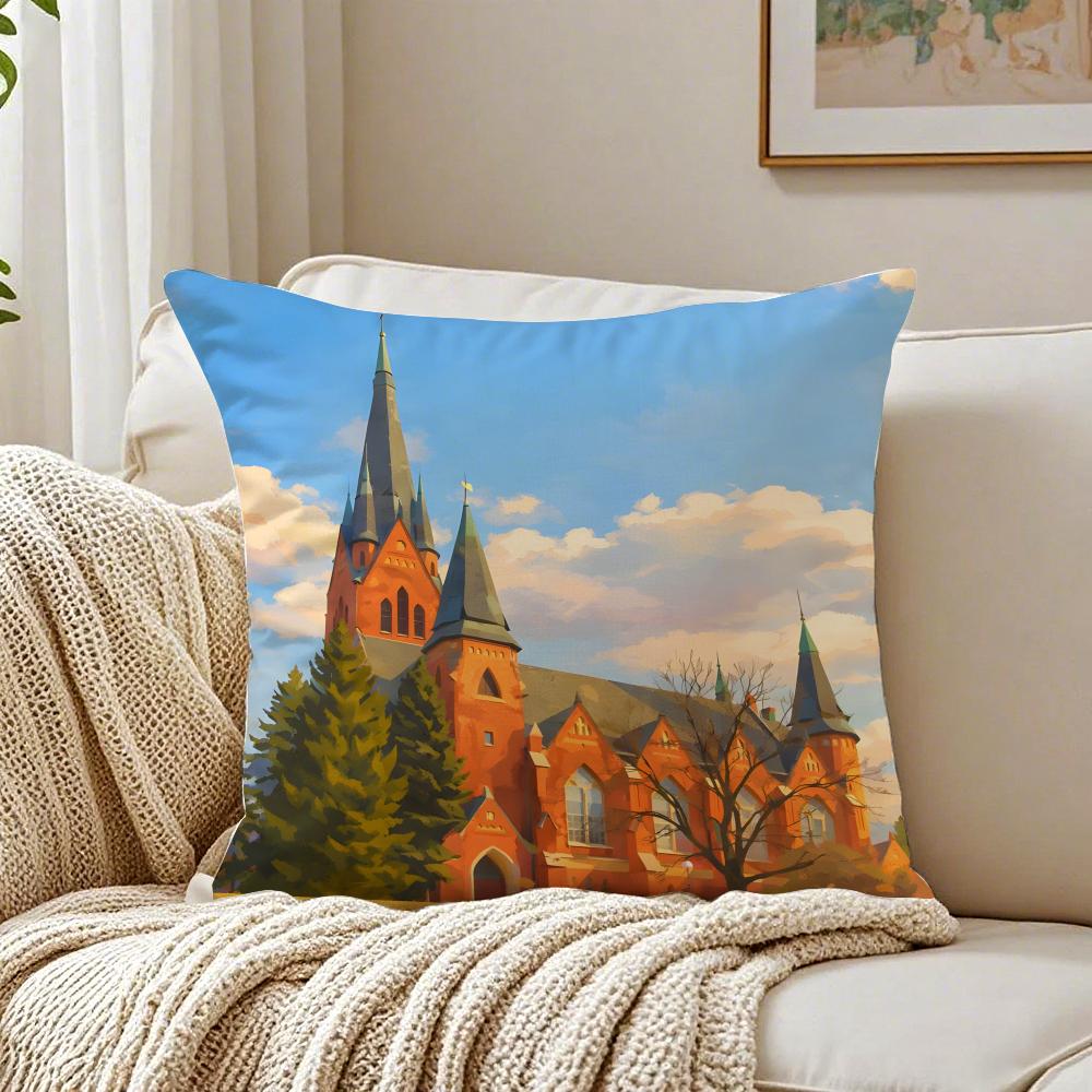 Lonomycin Pillow Finnish Illustrator Art Cushion Cushion Cover Pillowcase Antidustmite living Room Sofa Decor Cushion Room