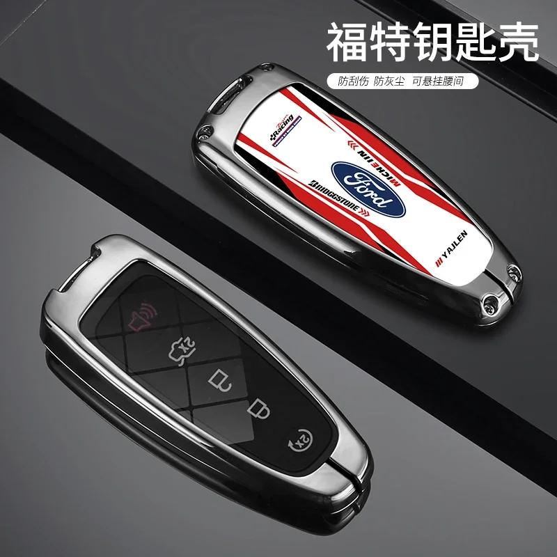 Car Sticker 2026 Hot For Ford New Car Smart Remote Key Case Cover Shell For Ford Explorer Edge Escape Flex Taurus 2011 2012 2013
