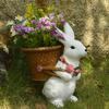 Outdoor Courtyard Rabbit Flower Pot Decoration Garden Ornaments Decor