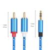 3.5mm to 2RCA Adapter Cord Stereo AUX Cable Line for Smartphones, MP3, Tablets, Speaker, Subwoofer, Home Theaters