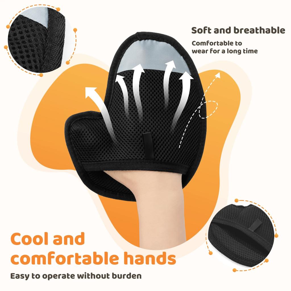 4Pcs New Pet Grooming Glove Reusable Pet Hair Removal Tool Dog Cat Large Size Electrostatic Hair Removal Gloves Pet Supplies