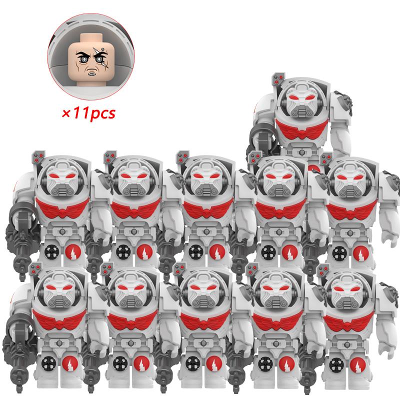 11pcs NEW Knights War Angels Ultramarines Templars War Soldiers Mini Action Figures Model Kids Toys Gift