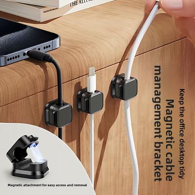 Magnetic Wire Organizer - Desktop Vehicle Data Cable Storage Charging Clip Fixing Tool - Snap Clip