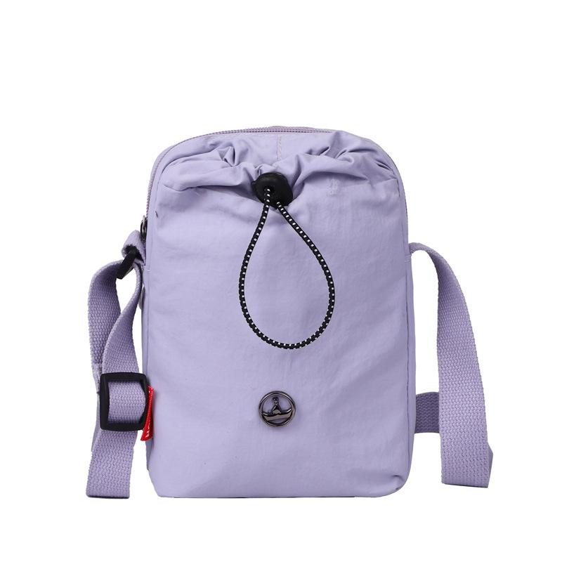 Summer Outdoor Cycling Kettle Bag with One Shoulder Crossbody Multi-layer Walking Bag with Minimalist Travel and Baby Casual Canvas Bag