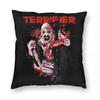 Halloween Horror Terrifier Film Pillowcase Printing Polyester Cushion Cover Decor Throw Pillow Case Cover Home Zippered 40*40cm