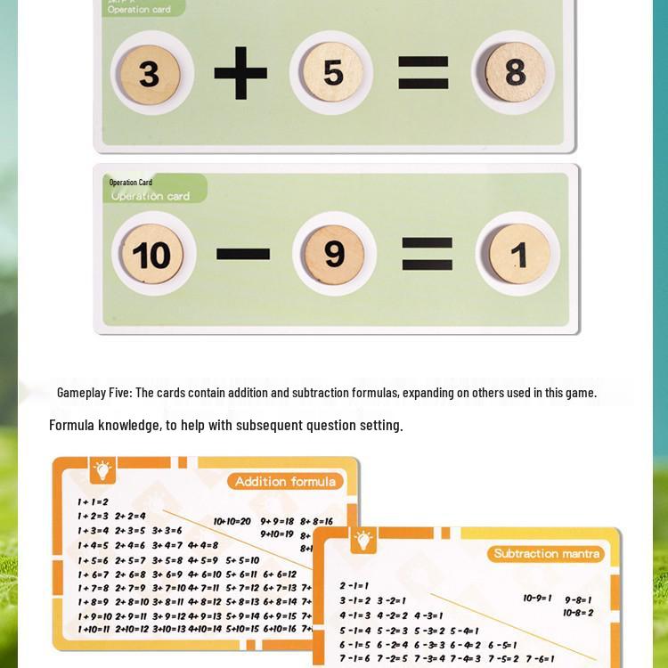 Kids' Arithmetic Apple Tree Building Blocks - Educational Game for Boys & Girls