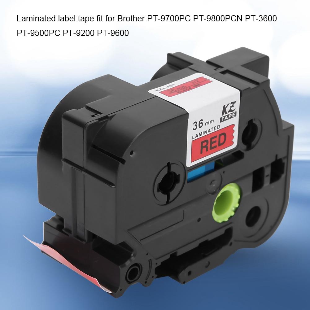 36mm Etikettendrucker Laminiertes Etikettenband Passend für   PT-9700PC PT-9800PCN PT-3600