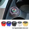 2026 Hot Sticker Car Cigarette Lighter Cap Auto Lighter Dust Proof Cover Accessories For Alfa Romeo 4C 159 166 Spider Giulia Giu