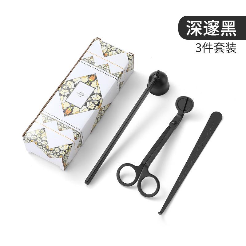

Stainless Steel 3-Piece DIY Candle Tool Set - Candle Extinguishing Cover Wick Trimmer & Extinguisher for Scented Candles