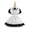 Black and White Maid Costume Dress for Cosplay, Restaurant, Cafe, or Party